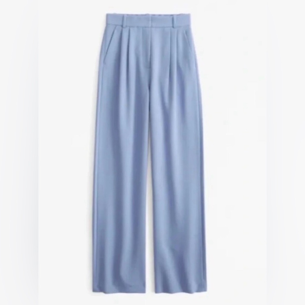 Abercrombie & Fitch Sky Blue Wide Leg Trousers
